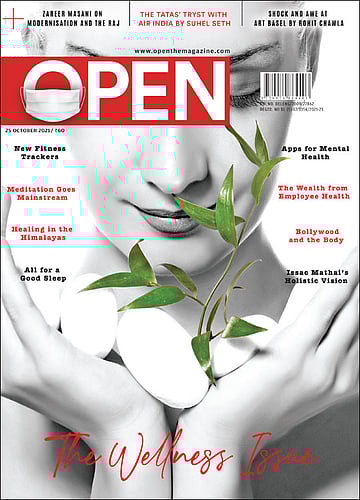 open magazine cover