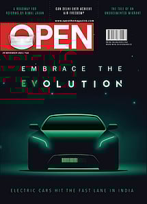 open magazine cover