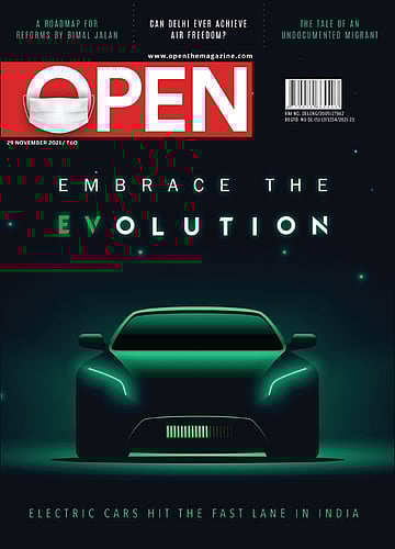 open magazine cover
