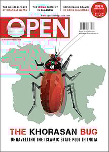 open magazine cover