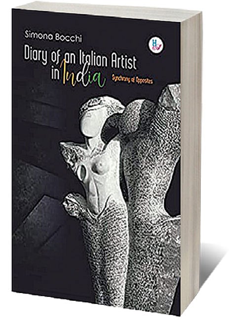 Cover of Diary of an Italian Artist in India: Synchrony of Opposites
