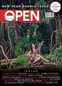 open magazine cover