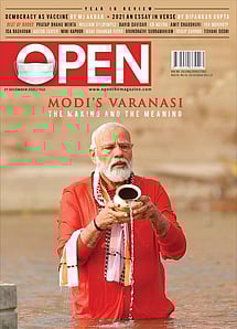 open magazine cover