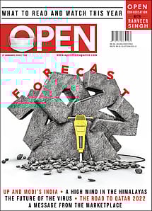 open magazine cover