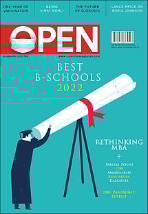 open magazine cover