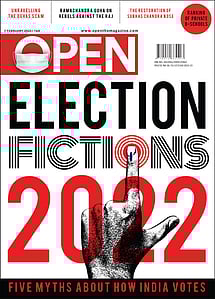 open magazine cover
