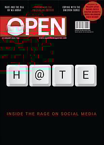 open magazine cover