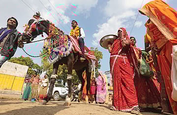 Kareena’s Groom Rides a Mare