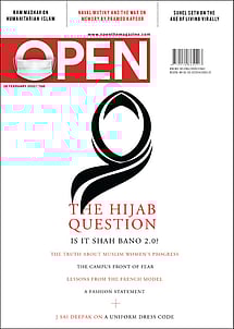 open magazine cover