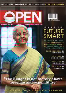 open magazine cover