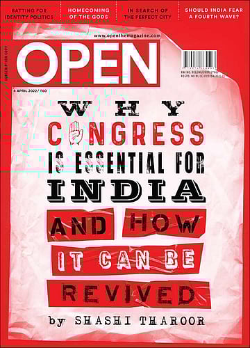 open magazine cover