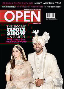 open magazine cover