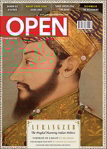 open magazine cover