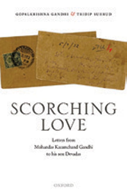 Cover of Scorching Love: Letters from Mohandas Karamchand Gandhi to His Son, Devadas