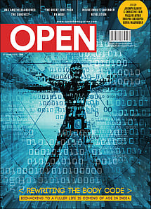open magazine cover