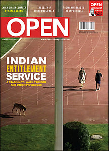 open magazine cover