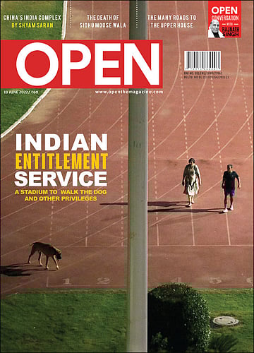 open magazine cover