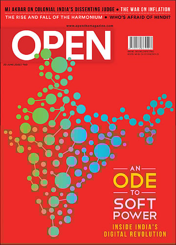 open magazine cover