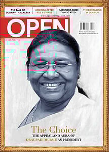 open magazine cover