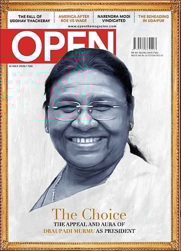 open magazine cover