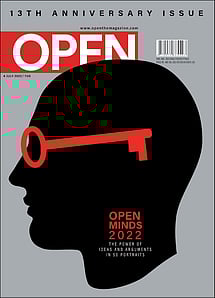 open magazine cover