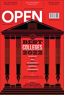 open magazine cover