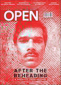 open magazine cover