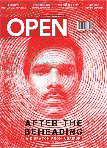 open magazine cover