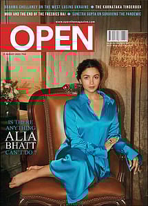 open magazine cover