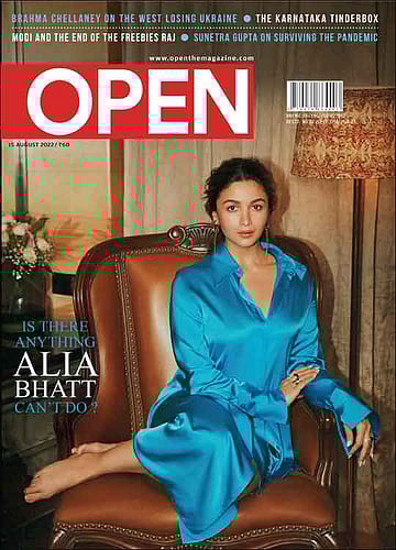 open magazine cover