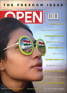 open magazine cover