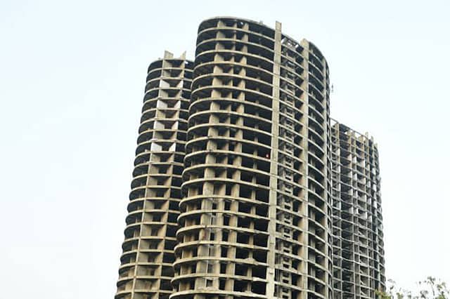 Supertech Twin Towers Demolished