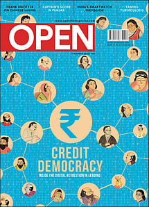 open magazine cover