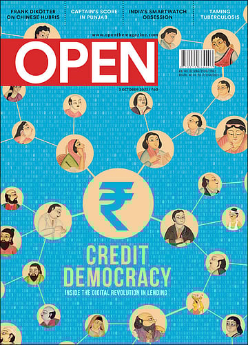 open magazine cover
