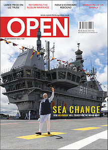open magazine cover