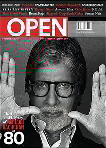 open magazine cover