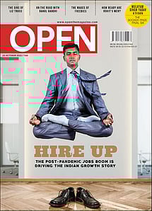 open magazine cover
