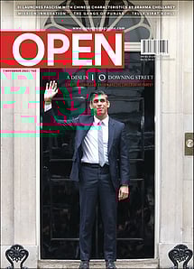 open magazine cover