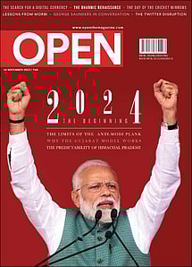 open magazine cover