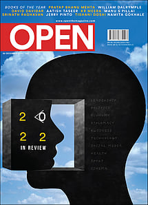 open magazine cover