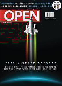 open magazine cover