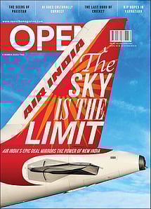 open magazine cover