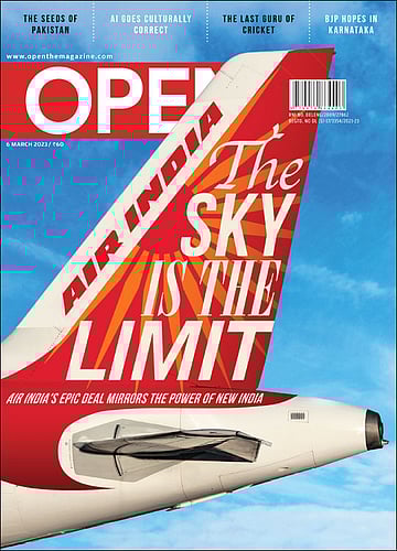open magazine cover