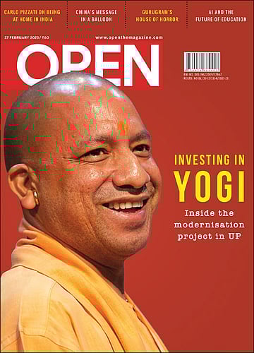 open magazine cover