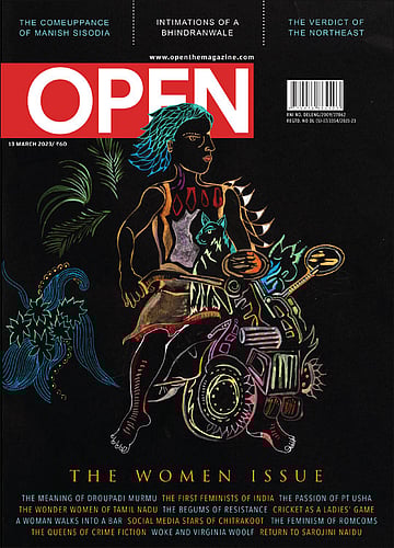 open magazine cover