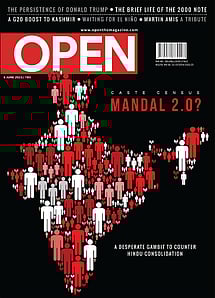 open magazine cover