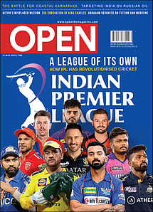 open magazine cover