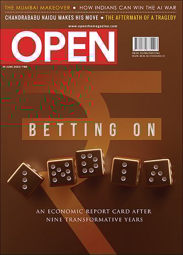 open magazine cover