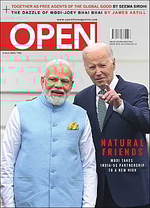 open magazine cover