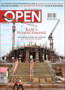 open magazine cover